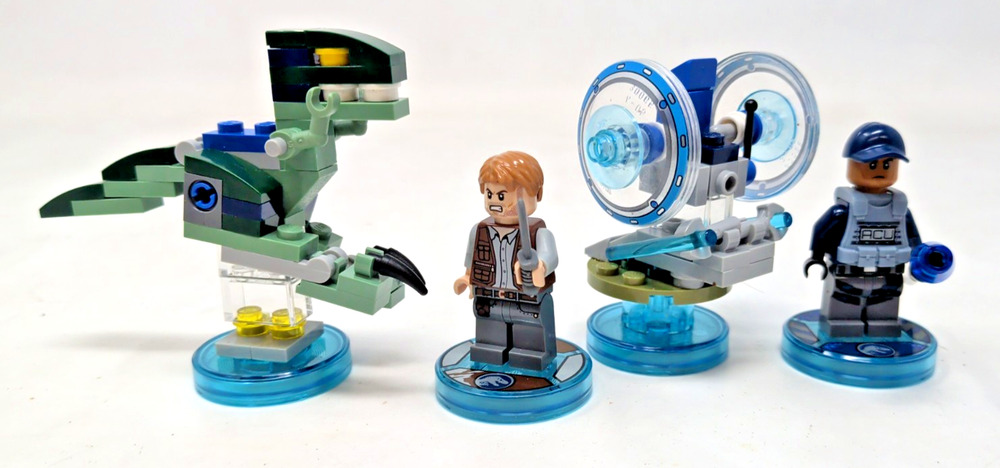 LEGO Dimensions Jurassic World Team Pack Owen ACU Velociraptor Gyrosphere 71205